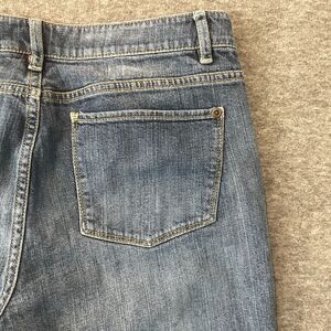 J. Jill Straight Fit Slim Boyfriend Jeans Size 8 STRETCH Medium Wash 5 Pocket